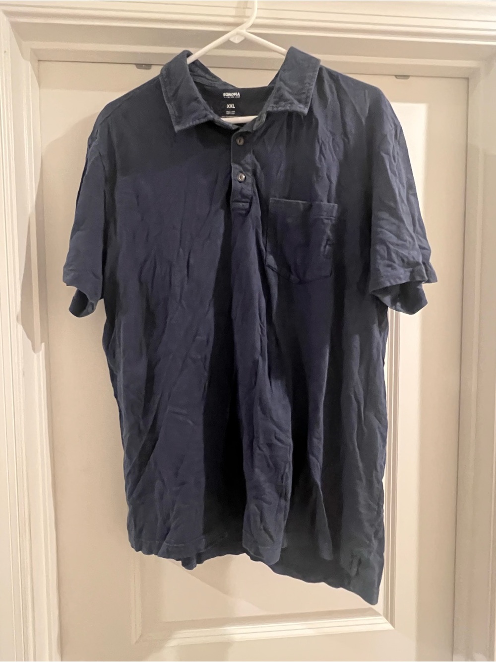Sonoma Men's Short Sleeve Polo Shirt - Navy